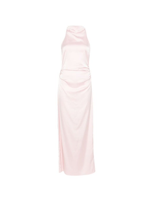 Halterneck rouched maxi Dress 116208345  ROTATE 