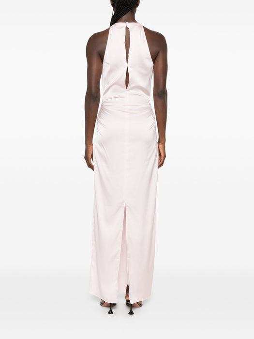 Halterneck rouched maxi Dress 116208345  ROTATE 