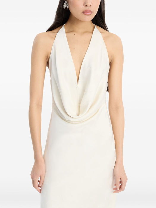 Satin flowers halterneck 116326857  ROTATE 