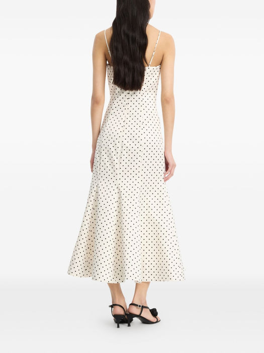 Polka dots midi dress 116524803  ROTATE 