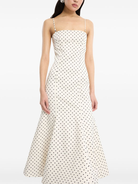 Polka dots midi dress 116524803  ROTATE 