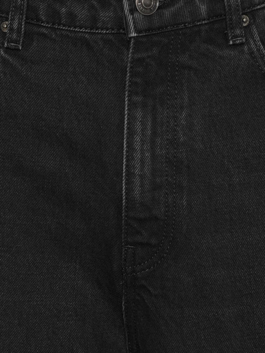 Draped barrel-leg jeans black denim 116530D04  ROTATE 