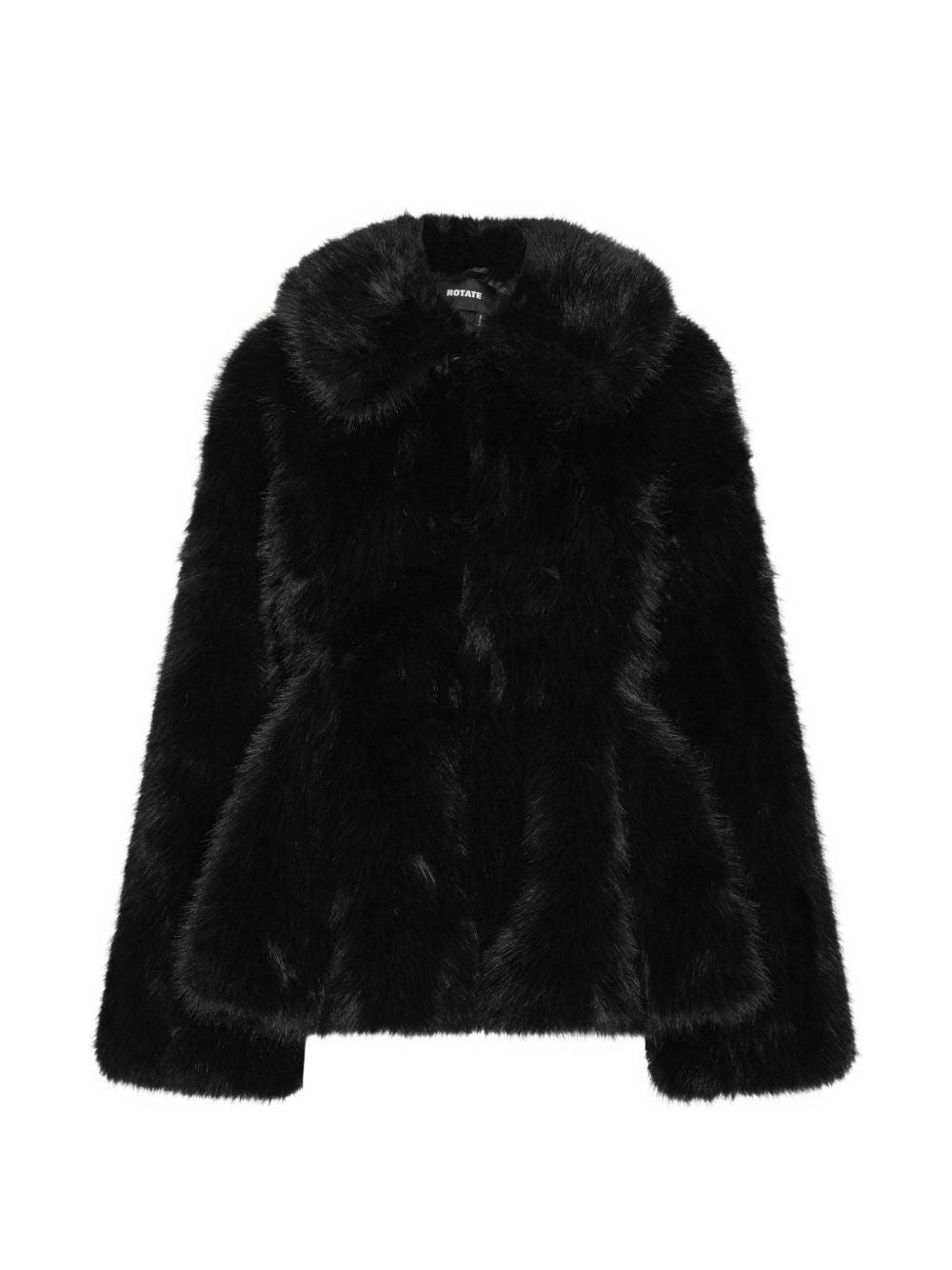 Faux-fur flared jacket black 116552100  ROTATE 