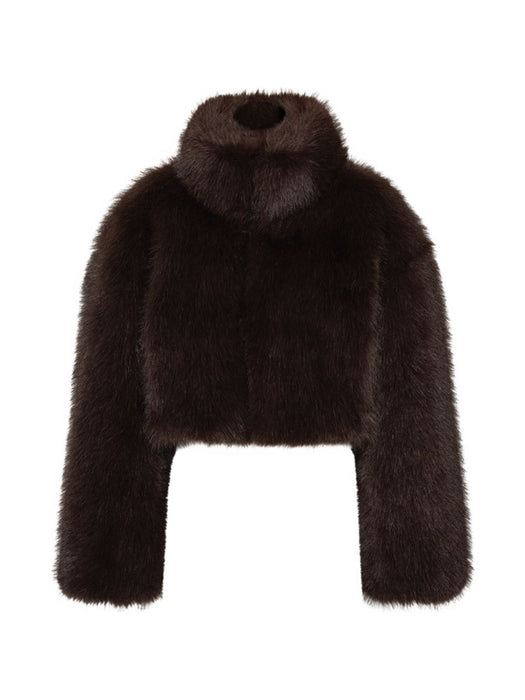 Faux-fur cropped jacket 1165531667  ROTATE 