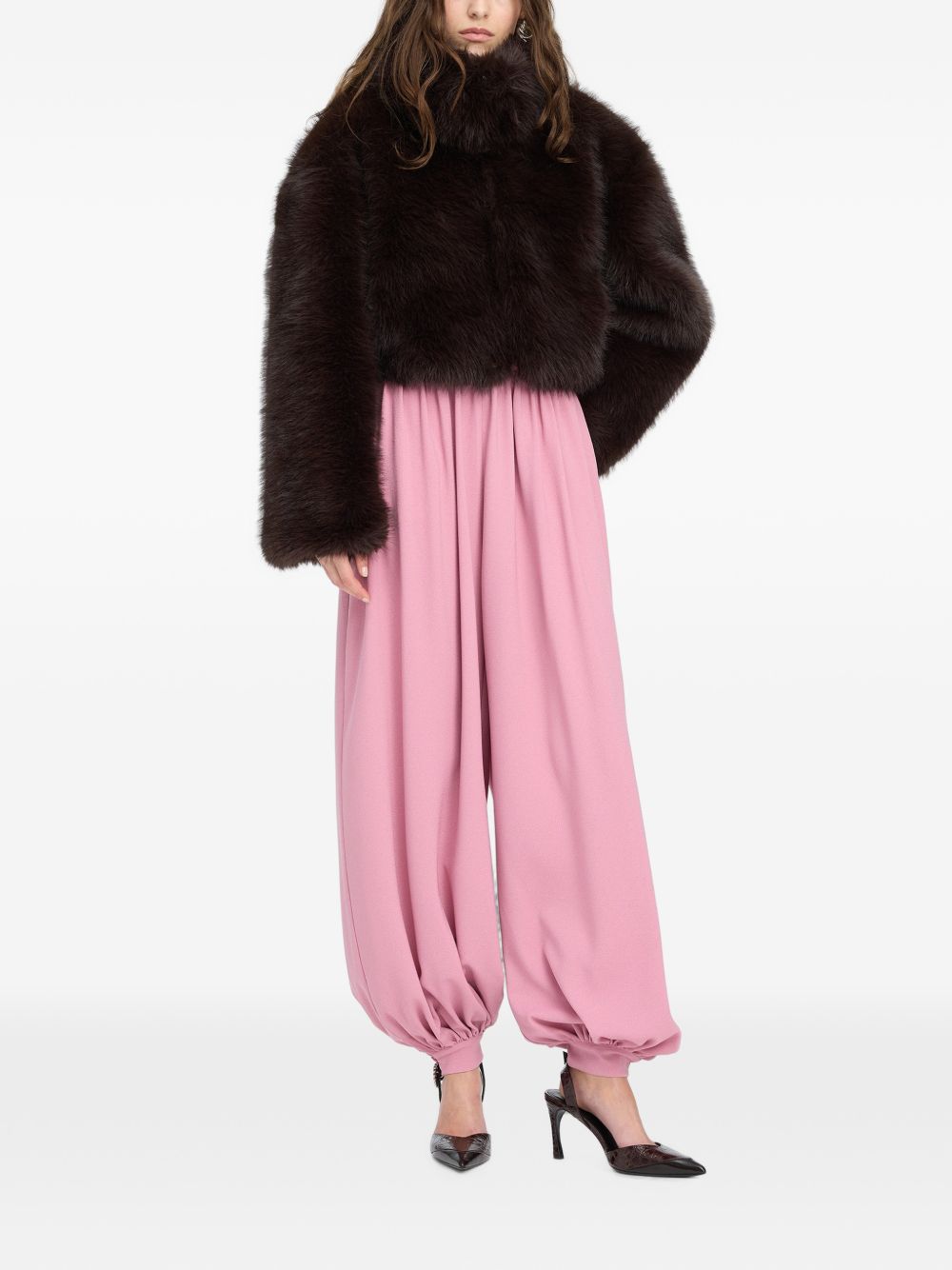 Faux-fur cropped jacket 1165531667  ROTATE 