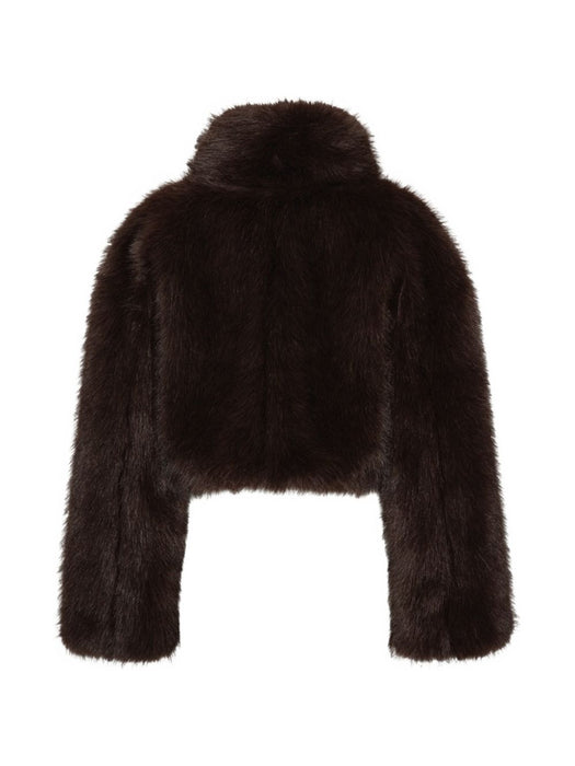 Faux-fur cropped jacket 1165531667  ROTATE 