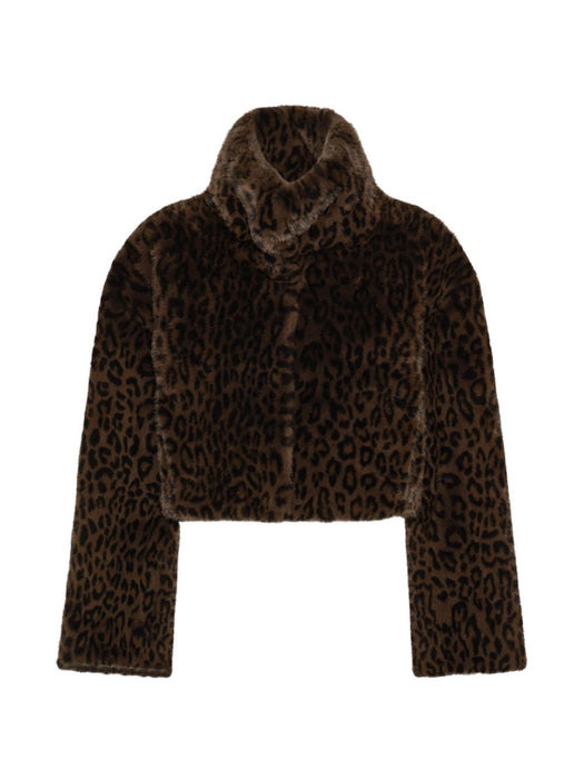Faux-fur crop jacket 1165563114  ROTATE 