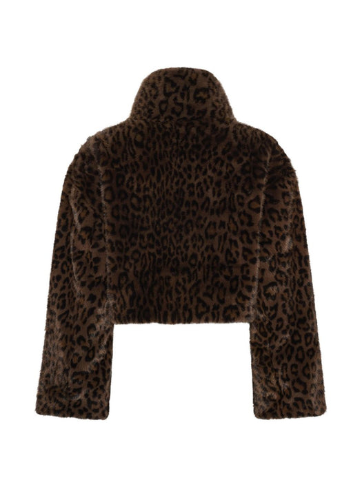 Faux-fur crop jacket 1165563114  ROTATE 