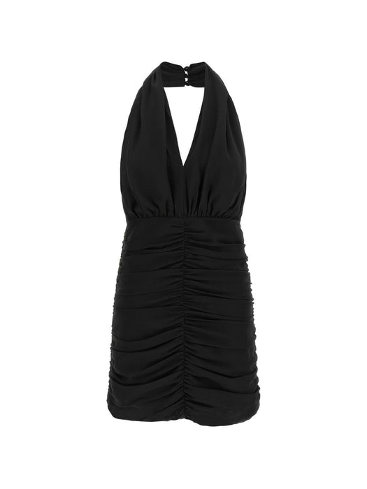 Ruched sequin-embellished ruffled mini dress 116594100  ROTATE 