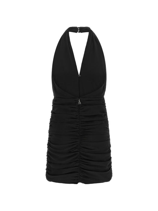 Ruched sequin-embellished ruffled mini dress 116594100  ROTATE 