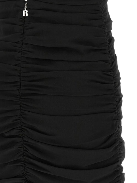 Ruched sequin-embellished ruffled mini dress 116594100  ROTATE 