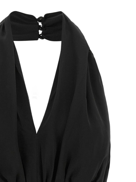 Ruched sequin-embellished ruffled mini dress 116594100  ROTATE 