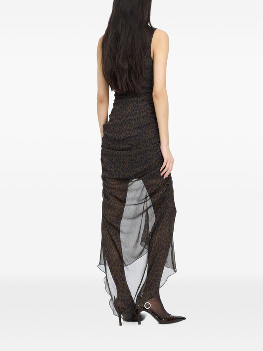 Ruched midi dress 1165993088  ROTATE 