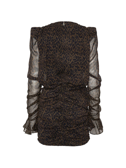 Ruched flower mini dress 1166263088  ROTATE 