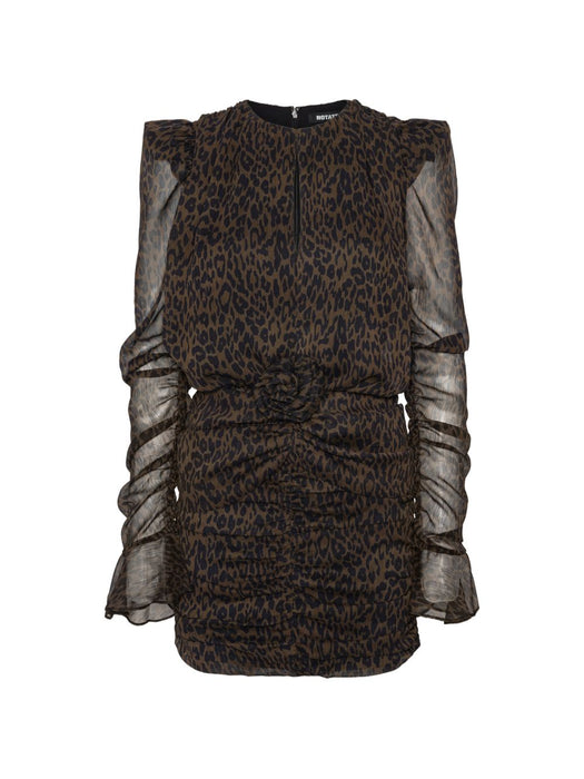 Ruched flower mini dress 1166263088  ROTATE 