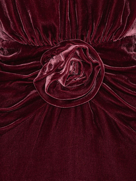 Silk velvet mini dress 1166272734  ROTATE 