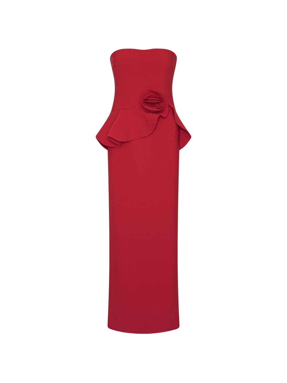 Long flower strapless dress red 1166492240  ROTATE 