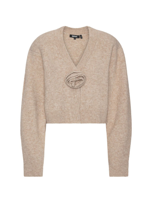 Knit Flower Cardigan Beige 1166581832  ROTATE 