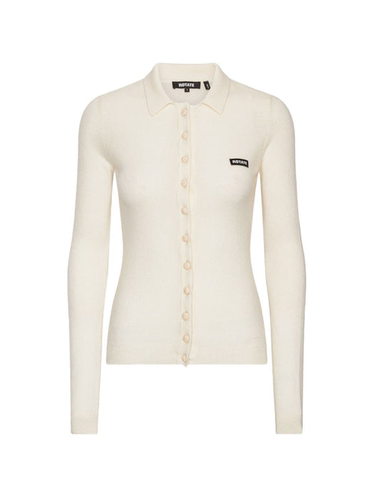 Knitted polo top 116680857  ROTATE 