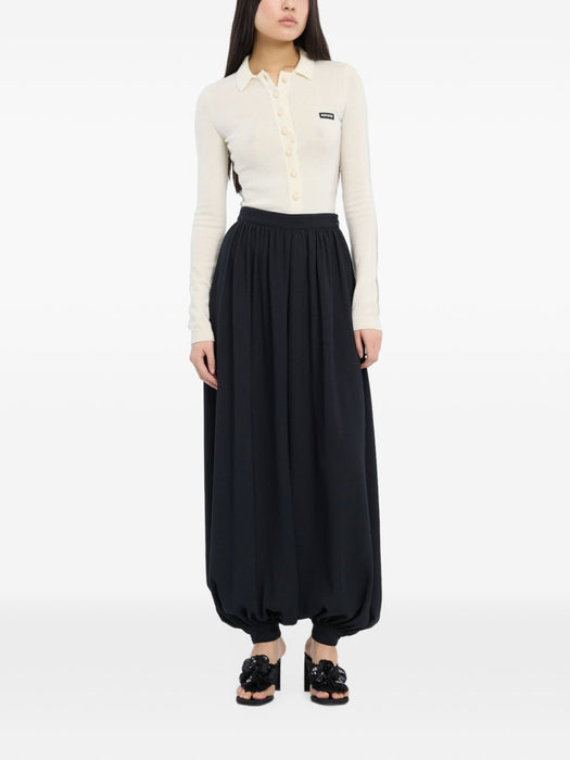 Knitted polo top 116680857  ROTATE 