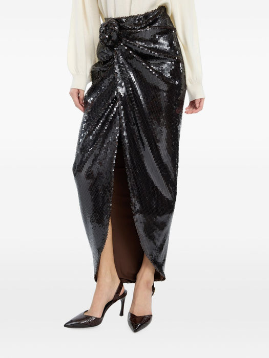 Sequins knot skirt 1166981667  ROTATE 