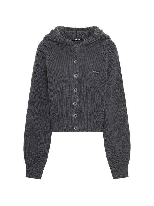 Knit Boxy Hoodie 1167001205  ROTATE 