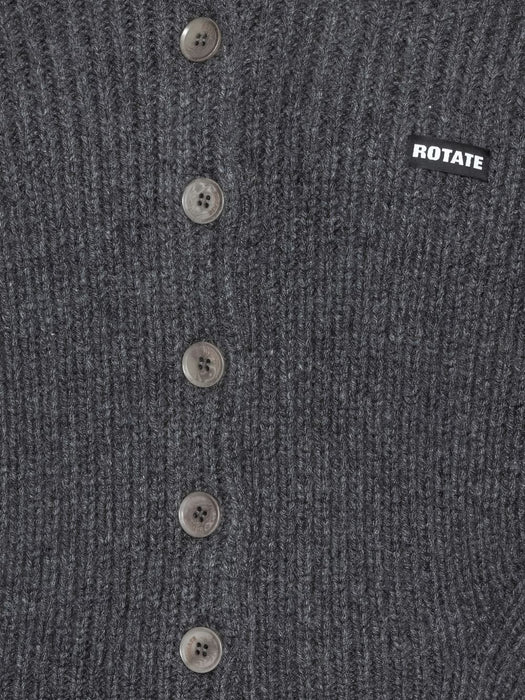 Knit Boxy Hoodie 1167001205  ROTATE 