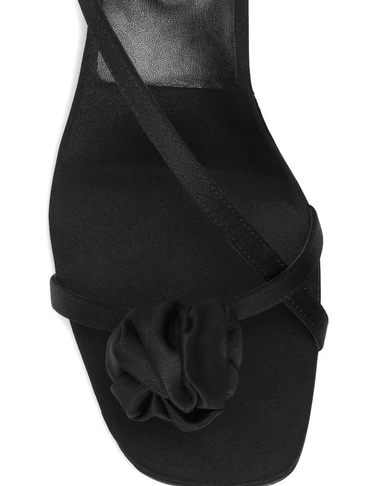 Satin Knot Strappy Sandals 116747100  ROTATE 