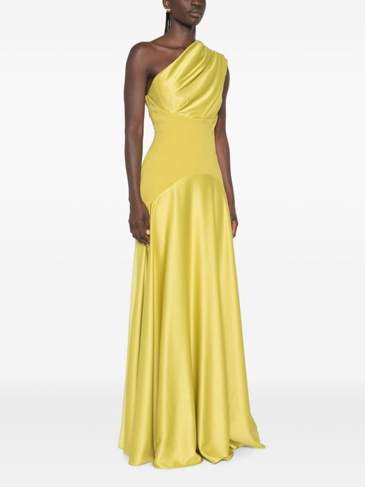 Gabriela Maxi Dres OS48013 CHARTREUSE #318 SOLACE LONDON 