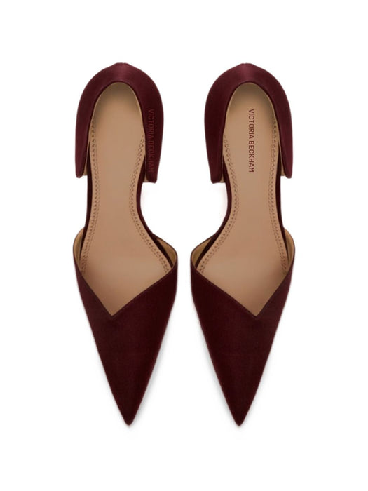 Victoria Angle D'Orsay Pump 115 Satin 1326FMU007600A 2 VICTORIA BECKHAM 