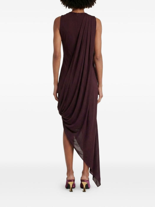 Draped asymmetric dress 1326WDR007374A 9887 VICTORIA BECKHAM 