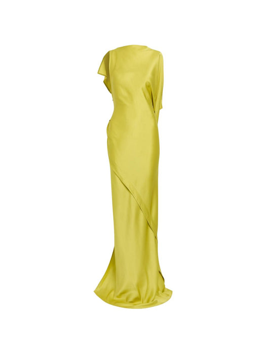 Kyra Asymmetric Ruffled Maxi Dress 1326WDR007465A 9890 VICTORIA BECKHAM 