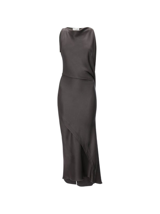 Kyra Asymmetric Midi Dress 1326WDR007612A 9889 VICTORIA BECKHAM 