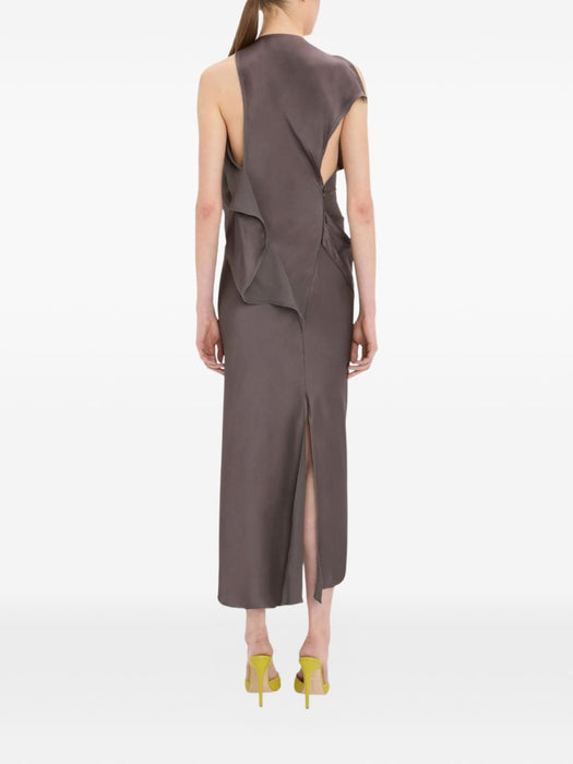 Kyra Asymmetric Midi Dress 1326WDR007612A 9889 VICTORIA BECKHAM 