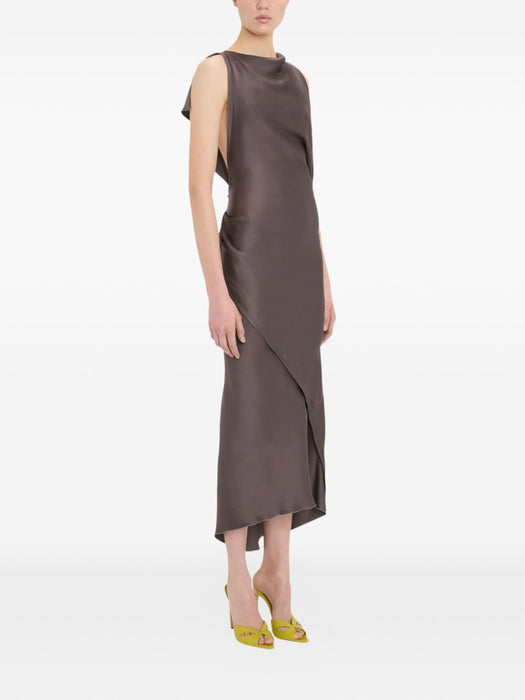 Kyra Asymmetric Midi Dress 1326WDR007612A 9889 VICTORIA BECKHAM 