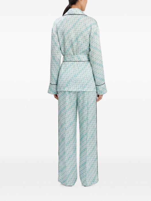 Alba Portofino-print belted jacket 1326WSH006839E PORTOFINO VICTORIA BECKHAM 