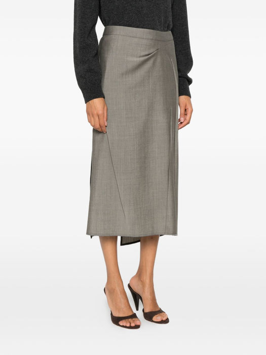 Pressed Tailored Midi Skirt 1326WSK007362C 9889 VICTORIA BECKHAM 