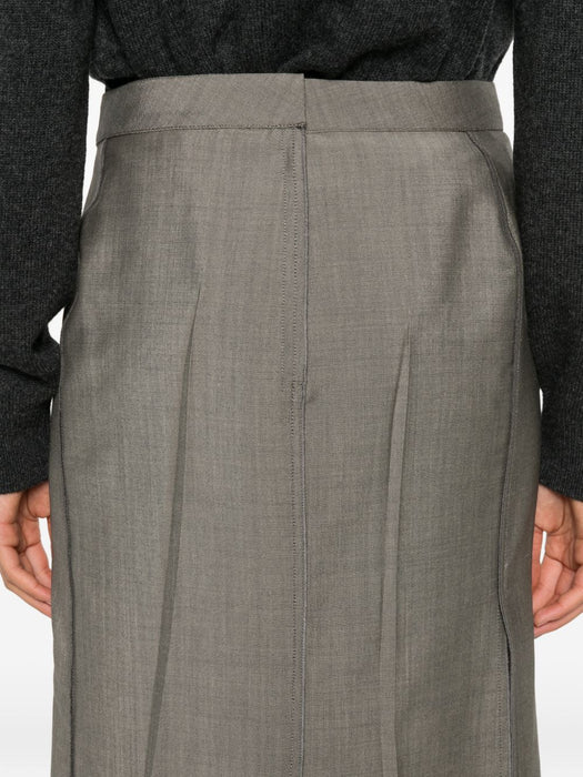 Pressed Tailored Midi Skirt 1326WSK007362C 9889 VICTORIA BECKHAM 