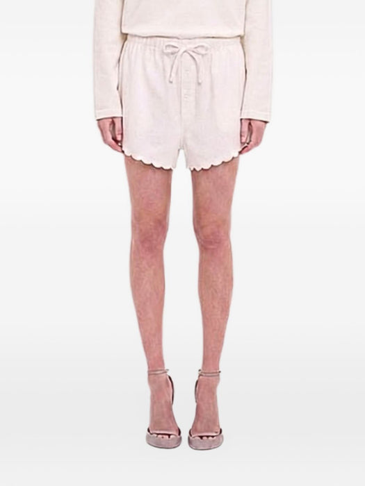Embroidered Short In White 1326WSR005368D 6 VICTORIA BECKHAM 