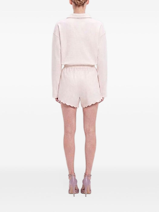 Embroidered Short In White 1326WSR005368D 6 VICTORIA BECKHAM 