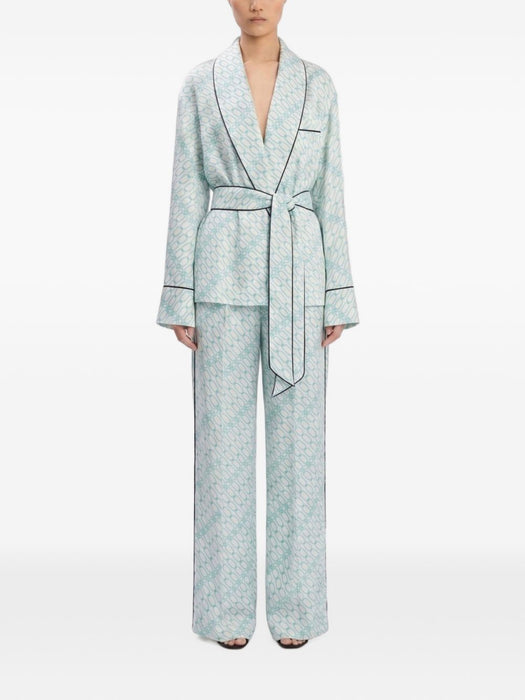 Cecilia Portofino-print trousers 1326WTR002857S PORTOFINO VICTORIA BECKHAM 