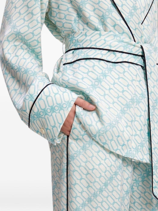 Cecilia Portofino-print trousers 1326WTR002857S PORTOFINO VICTORIA BECKHAM 