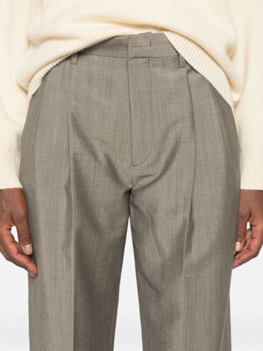 Pleated-design Trousers 1326WTR007348B 9889 VICTORIA BECKHAM 
