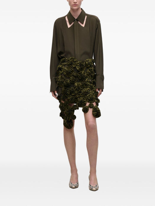 Cut-out silk shirt 1426WSH007707A 9990 VICTORIA BECKHAM 