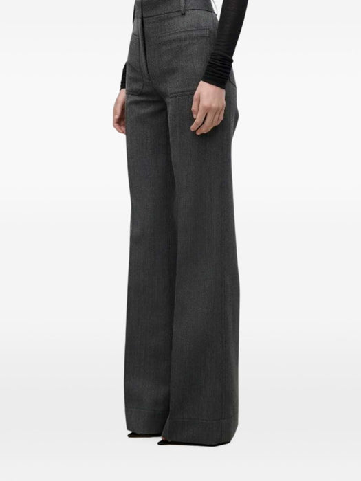 Patch-pocket wide-leg trousers 1426WTR005115V 10003 VICTORIA BECKHAM 