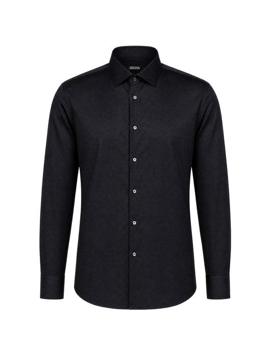 Relaxed Fit Cotton Bottom-Up Shirt 404104A4 9MS0MT ZEGNA 
