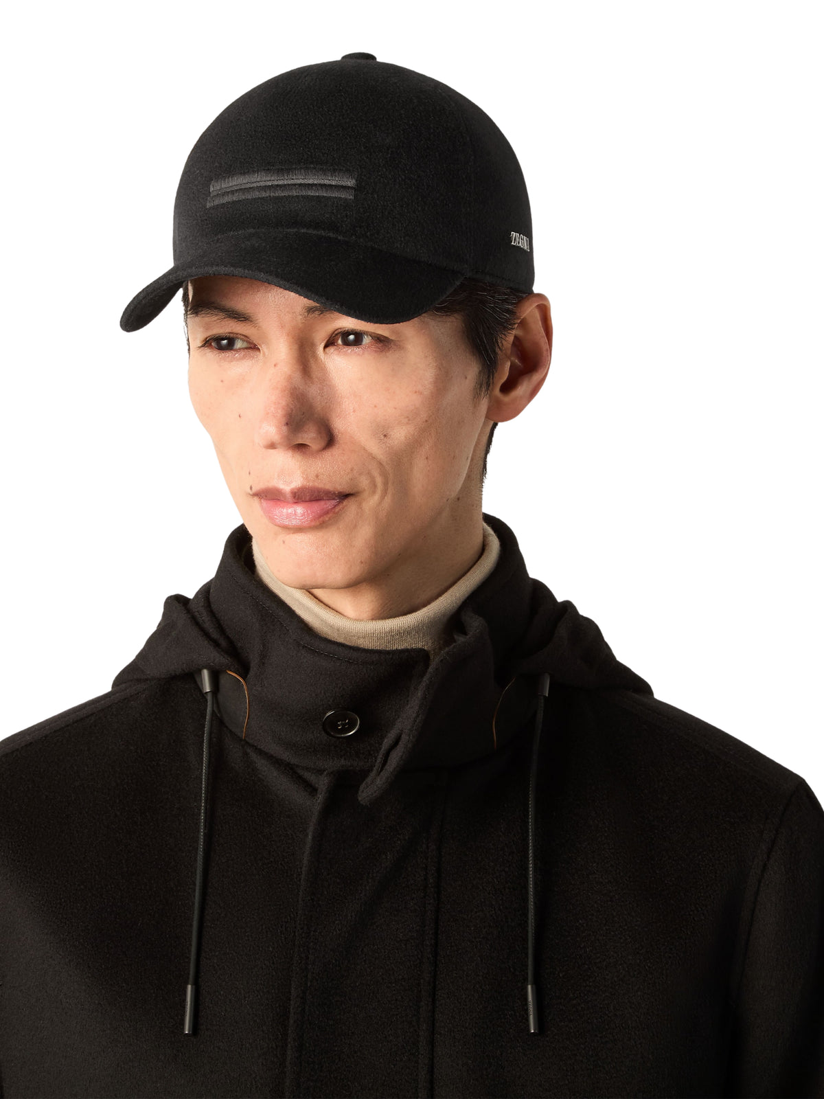 Black Oasi Cashmere Baseball Cap E7I09H B8DBK1 ZEGNA 