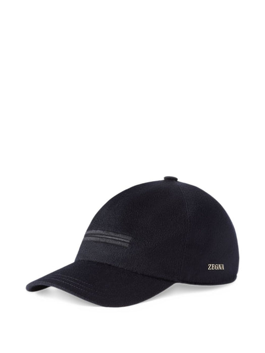 Navy Blue Oasi Cashmere Baseball Cap E7I09H B8DBL1 ZEGNA 