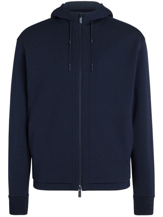 Navy Blue Wool Blend Hoodie E8564-ACT803 B09 ZEGNA 