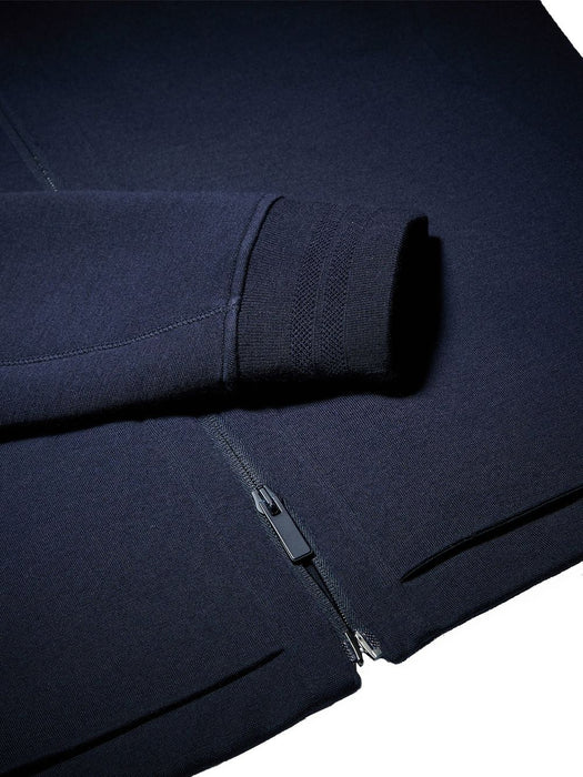 Navy Blue Wool Blend Hoodie E8564-ACT803 B09 ZEGNA 